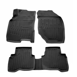 Nissan X-Trail T30 5D (2001-2007) λαστιχένια μαύρα πατάκια σκαφάκια RACE AXION - 5τμχ