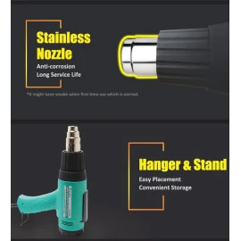 PROSKIT πιστόλι θερμού αέρα SS-626B με οθόνη 1800W 50~600 °C