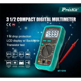 PROSKIT ψηφιακό πολύμετρο MT-1210 μέτρηση AC/DC