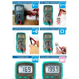 PROSKIT ψηφιακό πολύμετρο MT-1210 μέτρηση AC/DC