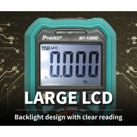 PROSKIT ψηφιακό πολύμετρο MT-1280D 1000V DC NVC True RMS