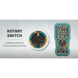 PROSKIT ψηφιακό πολύμετρο MT-1280D 1000V DC NVC True RMS