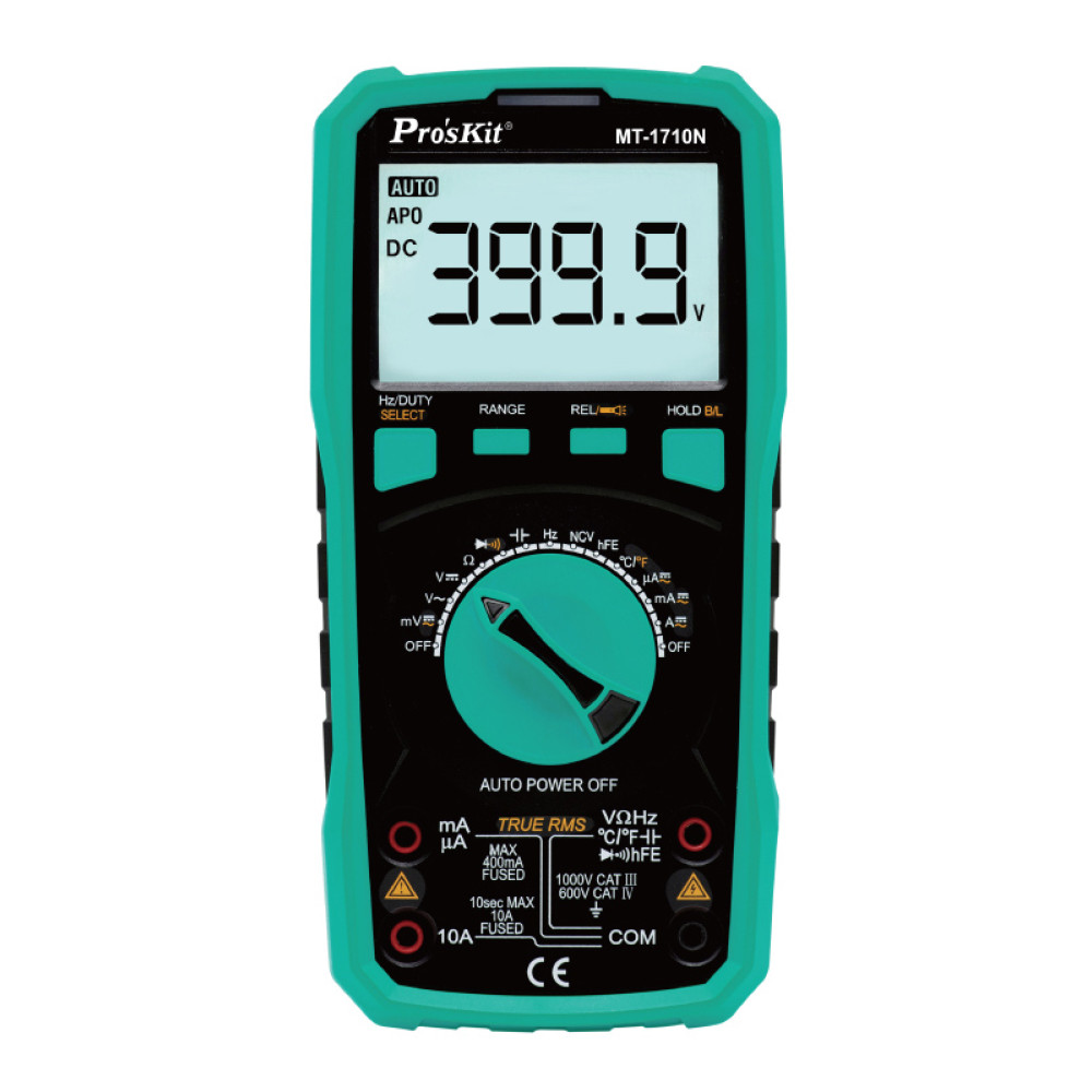 PROSKIT ψηφιακό πολύμετρο MT-1710N μέτρηση AC/DC True RMS NCV