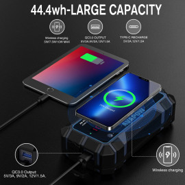 AVAPOW A9 Plus Εκκινητής Μπαταρίας Αυτοκινήτου 12V/2000A με Φακό και Power Bank 12000mAh