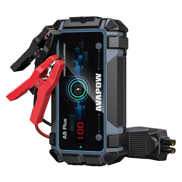 AVAPOW A9 Plus Εκκινητής Μπαταρίας Αυτοκινήτου 12V/2000A με Φακό και Power Bank 12000mAh