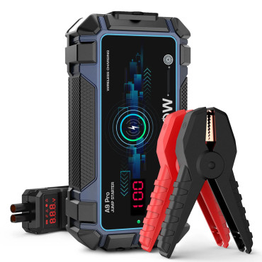 AVAPOW A9 Pro Εκκινητής Μπαταρίας Αυτοκινήτου 12V/2500A με Φακό και Power Bank 16000mAh