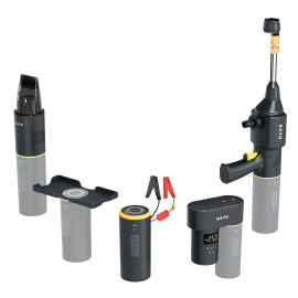 BAYU E-Pro C Car Kit 4 σε 1 με Εκκινητή Μπαταρίας, Συμπιεστή Αέρος, Πιστόλι Πλυσίματος & Σκουπάκι