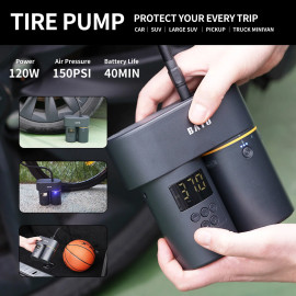 BAYU E-Pro C Car Kit 4 σε 1 με Εκκινητή Μπαταρίας, Συμπιεστή Αέρος, Πιστόλι Πλυσίματος & Σκουπάκι