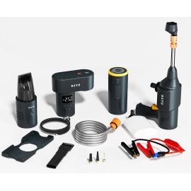 BAYU E-Pro C Car Kit 4 σε 1 με Εκκινητή Μπαταρίας, Συμπιεστή Αέρος, Πιστόλι Πλυσίματος & Σκουπάκι