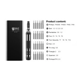 BEST set κατσαβιδιών ακριβείας BST-8931 24 τεμάχια