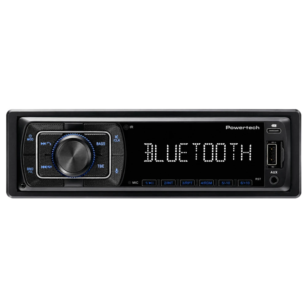 POWERTECH PT-1603 Ηχοσύστημα Αυτοκινήτου 1 DIN με Αποσπώμενο Πάνελ, Bluetooth 5.4/FM/USB/Micro SD, 4x55W
