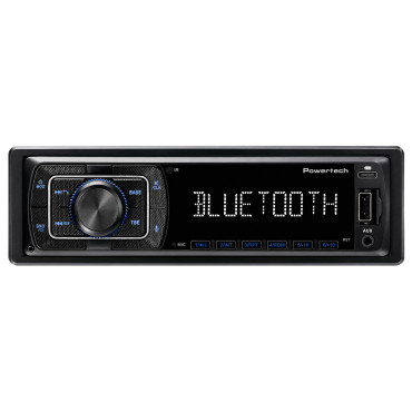 POWERTECH PT-1603 Ηχοσύστημα Αυτοκινήτου 1 DIN με Αποσπώμενο Πάνελ, Bluetooth 5.4/FM/USB/Micro SD, 4x55W
