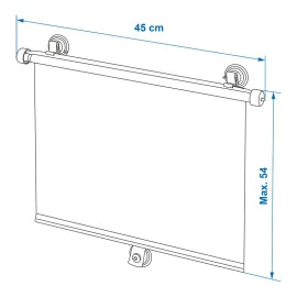 PROPLUS 250013 Κουρτίνες Αυτοκινήτου με Βεντούζα 45x54cm 2τμχ