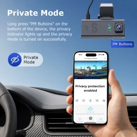 SECTEC ST-CC09-GPS-EU Κάμερα Αυτοκινήτου Διπλή Μπροστά/Καμπίνα 1080p με GPS & 4G