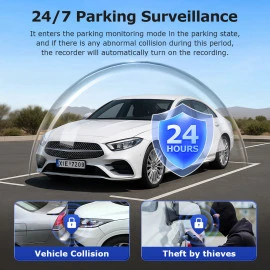 SECTEC ST-CC09-GPS-EU Κάμερα Αυτοκινήτου Διπλή Μπροστά/Καμπίνα 1080p με GPS & 4G
