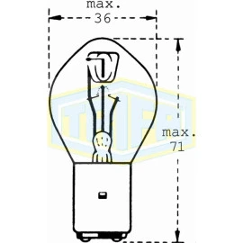Λάμπα αλογόνου moto S2 BA20D 12V 35/35W Trifa 00523 1τμχ Λάμπα αλογόνου moto S2 BA20D 12V 35/35W Trifa 00523 1τμχ