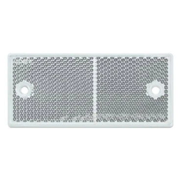 Αντανακλαστικό αυτοκόλλητο & βιδωτό 90mm x 40mm Proplast λευκό 1τμχ
