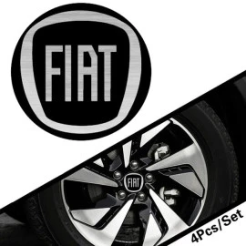 Αυτοκόλλητα ζαντών σμάλτου Fiat 60mm 4τμχ