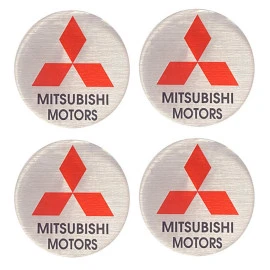 Αυτοκόλλητα ζαντών σμάλτου Mitsubishi 60mm 4τμχ Αυτοκόλλητα ζαντών σμάλτου Mitsubishi 60mm 4τμχ