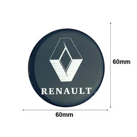 Αυτοκόλλητα ζαντών σμάλτου Renault 60mm 4τμχ Αυτοκόλλητα ζαντών σμάλτου Renault 60mm 4τμχ