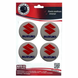 Αυτοκόλλητα ζαντών σμάλτο Suzuki 60mm 4 τεμάχια Αυτοκόλλητα ζαντών σμάλτο Suzuki 60mm 4 τεμάχια