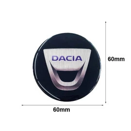 Αυτοκόλλητα ζαντών σμάλτου Dacia 60mm 4τμχ Αυτοκόλλητα ζαντών σμάλτου Dacia 60mm 4τμχ