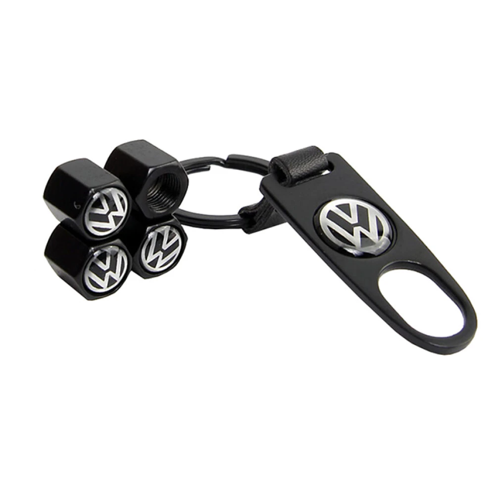 Καπάκια βαλβίδων αυτοκινήτου με μπρελόκ VW 5τμχ Καπάκια βαλβίδων αυτοκινήτου με μπρελόκ VW 5τμχ