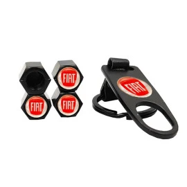 Καπάκια βαλβίδων αυτοκινήτου με μπρελόκ Fiat 5τμχ Καπάκια βαλβίδων αυτοκινήτου με μπρελόκ Fiat 5τμχ