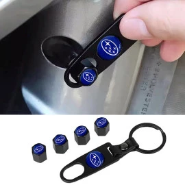 Καπάκια βαλβίδων αυτοκινήτου με μπρελόκ Subaru 5τμχ Καπάκια βαλβίδων αυτοκινήτου με μπρελόκ Subaru 5τμχ