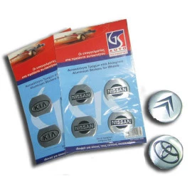 Αυτοκόλλητα ζαντών αλουμινίου Chrysler 52mm 4τμχ Αυτοκόλλητα ζαντών αλουμινίου Chrysler 52mm 4τμχ