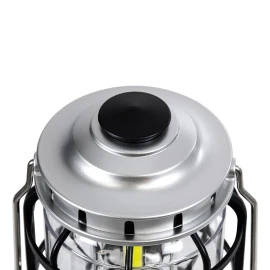 GloboStar® 69933 αυτόνομο επαναφορτιζόμενο φανάρι Camping LED 5W  - Dimmable - μαύρο ασημί - ψυχρό λευκό 6000K  GloboStar® 69933 αυτόνομο επαναφορτιζόμενο φανάρι Camping LED 5W  - Dimmable - μαύρο ασημί - ψυχρό λευκό 6000K