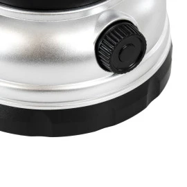 GloboStar® 69933 αυτόνομο επαναφορτιζόμενο φανάρι Camping LED 5W  - Dimmable - μαύρο ασημί - ψυχρό λευκό 6000K  GloboStar® 69933 αυτόνομο επαναφορτιζόμενο φανάρι Camping LED 5W  - Dimmable - μαύρο ασημί - ψυχρό λευκό 6000K