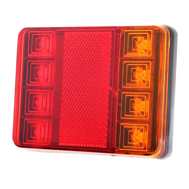 Πίσω Φανάρι Τρέιλερ 8 LED 12 Volt Universal Αδιάβροχο IP66 GloboStar 75494