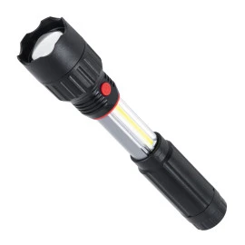 GloboStar® 79019 φορητός φακός χειρός LED COB 3W Front + 3W Side 300lm Zoom 1° έως 60° μοιρών πτυσσόμενος με 3 Modes αδιάβροχο IP54 ψυχρό λευκό 6000K GloboStar® 79019 φορητός φακός χειρός LED COB 3W Front + 3W Side 300lm Zoom 1° έως 60° μοιρών πτυσσόμενος με 3 Modes αδιάβροχο IP54 ψυχρό λευκό 6000K