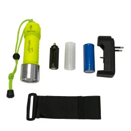 GloboStar® 79031 EXTREME αδιάβροχος φορητός επαναφορτιζόμενος φακός LED CREE XHP50 20W 2000lm & 1 x μπαταρία 26650 2500mAh Li-ion IP68 ψυχρό λευκό 6000K GloboStar® 79031 EXTREME αδιάβροχος φορητός επαναφορτιζόμενος φακός LED CREE XHP50 20W 2000lm & 1 x μπαταρία 26650 2500mAh Li-ion IP68 ψυχρό λευκό 6000K