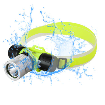 GloboStar® 79054 EXTREME αδιάβροχος φακός κεφαλής LED CREE XHP50 3W 300lm IP68 ψυχρό λευκό 6000K