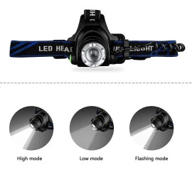 GloboStar® 79055 φακός κεφαλής επαναφορτιζόμενος LED CREE XML2-T6 Chip 10 Watt 1800lm με 2 x 18650 μπαταρίες 5200mAh ψυχρό λευκό 6000K GloboStar® 79055 φακός κεφαλής επαναφορτιζόμενος LED CREE XML2-T6 Chip 10 Watt 1800lm με 2 x 18650 μπαταρίες 5200mAh ψυχρό λευκό 6000K
