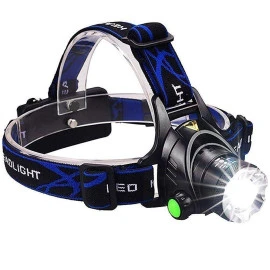GloboStar® 79055 φακός κεφαλής επαναφορτιζόμενος LED CREE XML2-T6 Chip 10 Watt 1800lm με 2 x 18650 μπαταρίες 5200mAh ψυχρό λευκό 6000K GloboStar® 79055 φακός κεφαλής επαναφορτιζόμενος LED CREE XML2-T6 Chip 10 Watt 1800lm με 2 x 18650 μπαταρίες 5200mAh ψυχρό λευκό 6000K