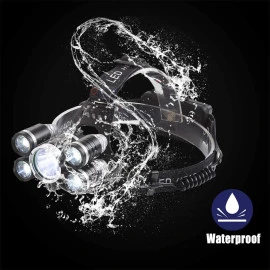 GloboStar® 79059 φακός κεφαλής επαναφορτιζόμενος LED CREE XML2-T6 Chip 50 Watt 5000lm με 2 x 18650 μπαταρίες 5200mAh ψυχρό λευκό 6000K GloboStar® 79059 φακός κεφαλής επαναφορτιζόμενος LED CREE XML2-T6 Chip 50 Watt 5000lm με 2 x 18650 μπαταρίες 5200mAh ψυχρό λευκό 6000K