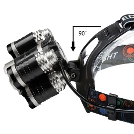 GloboStar® 79059 φακός κεφαλής επαναφορτιζόμενος LED CREE XML2-T6 Chip 50 Watt 5000lm με 2 x 18650 μπαταρίες 5200mAh ψυχρό λευκό 6000K GloboStar® 79059 φακός κεφαλής επαναφορτιζόμενος LED CREE XML2-T6 Chip 50 Watt 5000lm με 2 x 18650 μπαταρίες 5200mAh ψυχρό λευκό 6000K