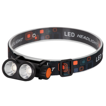 GloboStar® 79065 φακός κεφαλής επαναφορτιζόμενος LED CREE XML2-T6 Chip 25 Watt 2500lm με 1 x 18650 μπαταρία 3400mAh θερμό λευκό 3000K & ψυχρό λευκό 6000K