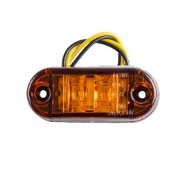 GloboStar® 79908 Πλευρικά Φώτα Όγκου Φορτηγών LED 2xSMD2835 DC 10-30V 2W 134lm IP66 Πορτοκαλί - Μ6.5 x W3 x H1.8cm GloboStar® 79908 Πλευρικά Φώτα Όγκου Φορτηγών LED 2xSMD2835 DC 10-30V 2W 134lm IP66 Πορτοκαλί - Μ6.5 x W3 x H1.8cm