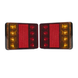 GloboStar® 79931 Ζευγάρι Universal Φανάρια για Τρέιλερ LED - DC 12V - Κόκκινο - Πορτοκαλί - Αδιάβροχα IP66 - Μ12 x Π9.5 x Υ2cm - 2 Χρόνια Εγγύηση GloboStar® 79931 Ζευγάρι Universal Φανάρια για Τρέιλερ LED - DC 12V - Κόκκινο - Πορτοκαλί - Αδιάβροχα IP66 - Μ12 x Π9.5 x Υ2cm - 2 Χρόνια Εγγύηση