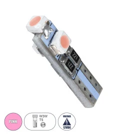GloboStar® 81035 Λάμπα αυτοκινήτου LED T5 3xSMD1210 0.48W 18lm 360° DC 12-16V IP20 Φ0.6 x Υ2cm ροζ GloboStar® 81035 Λάμπα αυτοκινήτου LED T5 3xSMD1210 0.48W 18lm 360° DC 12-16V IP20 Φ0.6 x Υ2cm ροζ
