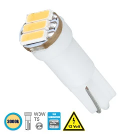 GloboStar® 81037 Λάμπα Αυτοκινήτου T5 3rd Generation Can-Bus LED 3 SMD 4014 0.6W 120lm 120° DC 12V IP20 Θερμό Λευκό 3000K GloboStar® 81037 Λάμπα Αυτοκινήτου T5 3rd Generation Can-Bus LED 3 SMD 4014 0.6W 120lm 120° DC 12V IP20 Θερμό Λευκό 3000K