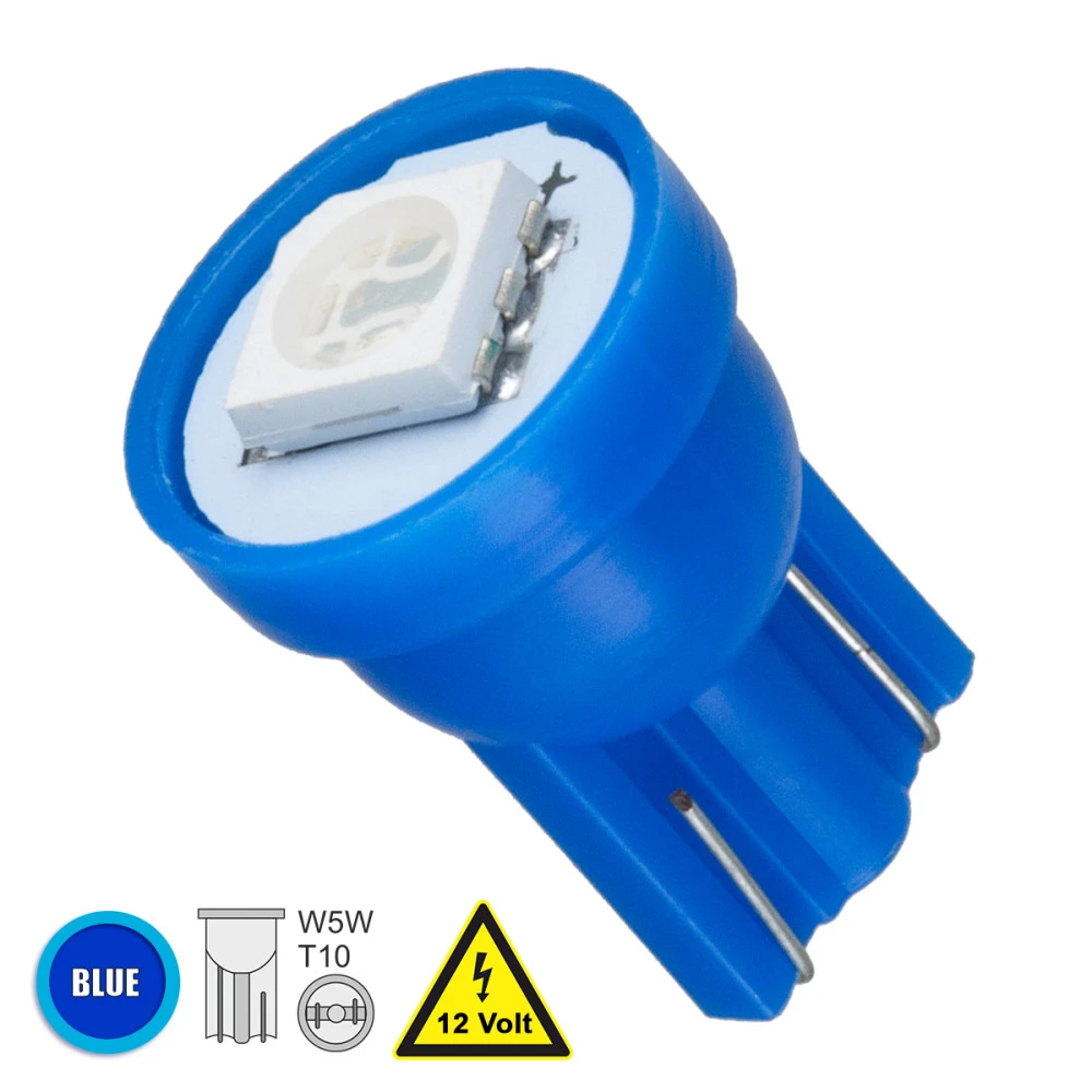 GloboStar® 81047 Λάμπα Αυτοκινήτου T10 W5W LED 1 SMD 5050 0.8W 96lm 120° DC 12V IP20 Μπλε GloboStar® 81047 Λάμπα Αυτοκινήτου T10 W5W LED 1 SMD 5050 0.8W 96lm 120° DC 12V IP20 Μπλε