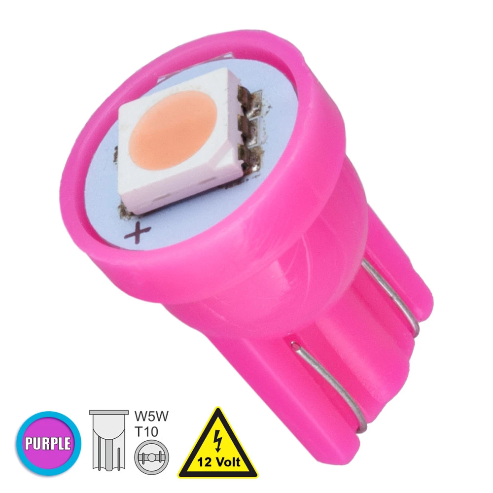 GloboStar® 81049 Λάμπα Αυτοκινήτου T10 W5W LED 1 SMD 5050 0.8W 96lm 120° DC 12V IP20 Φούξια - Ροζ GloboStar® 81049 Λάμπα Αυτοκινήτου T10 W5W LED 1 SMD 5050 0.8W 96lm 120° DC 12V IP20 Φούξια - Ροζ