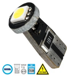 GloboStar® 81080 Λάμπα Αυτοκίνητου T10 W5W 2rd Gen CanBus Series LED 1 SMD 5050 1.2W 150lm 120° DC 12V IP20 6000K GloboStar® 81080 Λάμπα Αυτοκίνητου T10 W5W 2rd Gen CanBus Series LED 1 SMD 5050 1.2W 150lm 120° DC 12V IP20 6000K