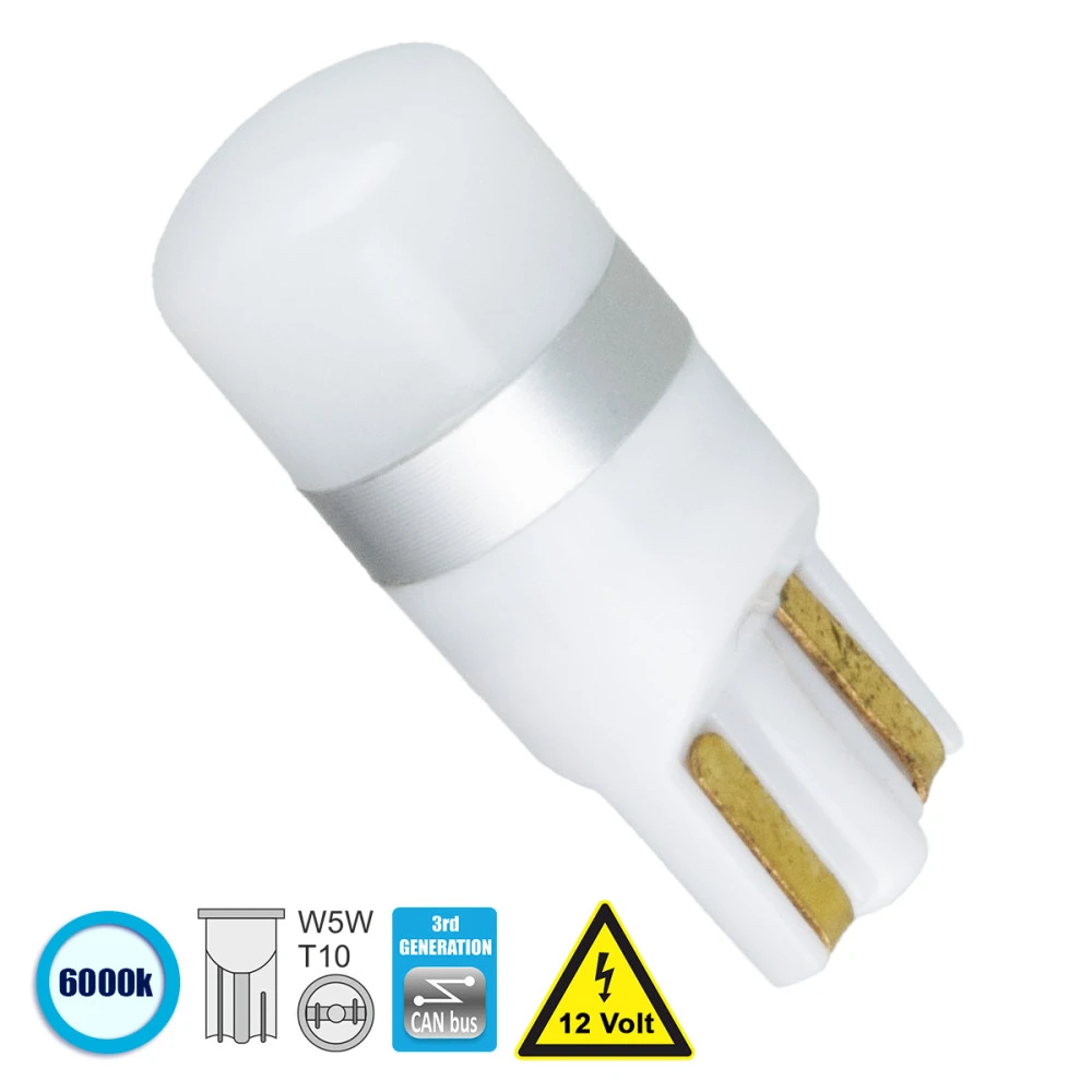 GloboStar® 81098 Λάμπα Αυτοκίνητου T10 W5W 3rd Generation Can-Bus Series LED 1 CREE XHP35 4W 564lm 360° DC 12V IP20 Ψυχρό Λευκό 6000K GloboStar® 81098 Λάμπα Αυτοκίνητου T10 W5W 3rd Generation Can-Bus Series LED 1 CREE XHP35 4W 564lm 360° DC 12V IP20 Ψυχρό Λευκό 6000K