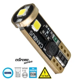 GloboStar® 81115 Λάμπα Αυτοκίνητου T10 W5W 3rd Gen CanBus Extreme Series LED 3 SMD 3030 3W 423lm 360° DC 12V IP20 6000K GloboStar® 81115 Λάμπα Αυτοκίνητου T10 W5W 3rd Gen CanBus Extreme Series LED 3 SMD 3030 3W 423lm 360° DC 12V IP20 6000K